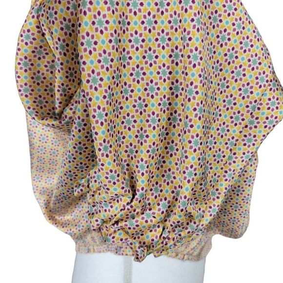 Zara Satin-Effect Blouse. Multi-Colored. XXL - Picture 5 of 12